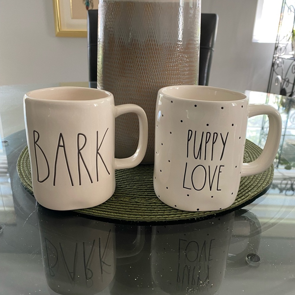 Two Rae Dunn mugs